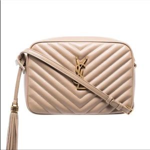 YSL Lou Dark Beige Crossbody Camera Bag